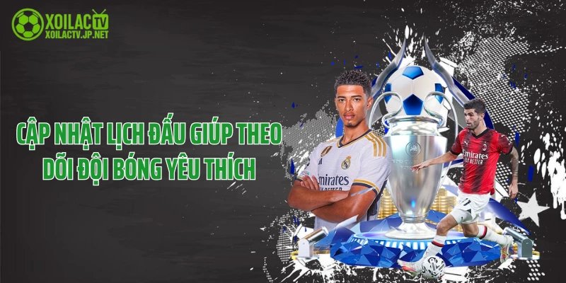 Cập nhật lịch đấu giúp theo dõi đội bóng yêu thích