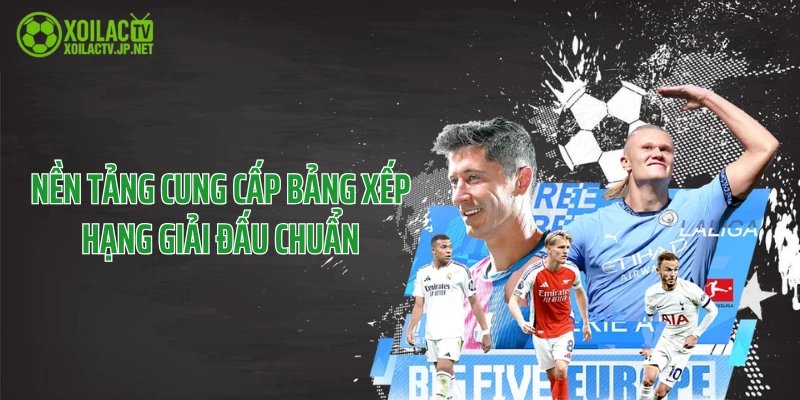Nền tảng cung cấp bảng xếp hạng giải đấu chuẩn