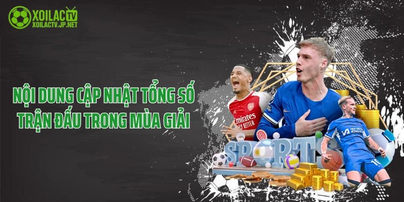 Nội dung cập nhật tổng số trận đấu trong mùa giải